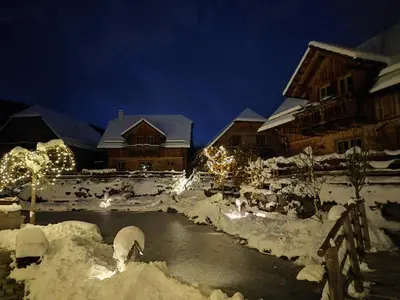 st martin chalets im Winter