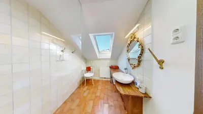 Ein Badezimmer in der Unterkunft Marktplatz Traunsee LAKE View