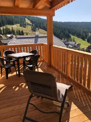 Naturlandschaft in der Nähe des Chalets
