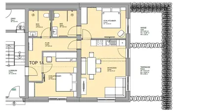 Grundriss der Unterkunft Herzis Appartements