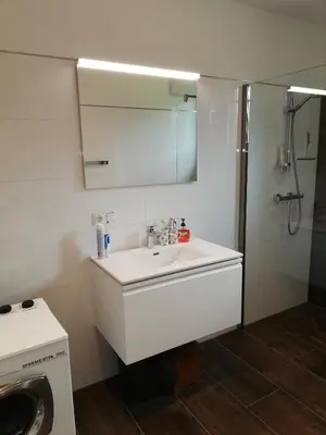 Ein Badezimmer in der Unterkunft Ausseeerland
