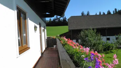 Ein Garten an der Unterkunft Vorderwimmhof