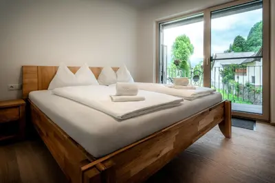 Ein Bett oder Betten in einem Zimmer der Unterkunft Appartements Parkgasse by Schladming-Appartements