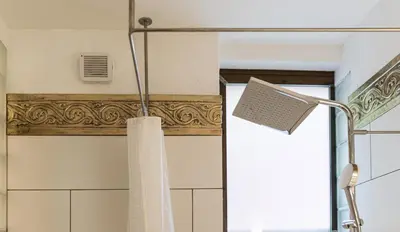 Ein Badezimmer in der Unterkunft 