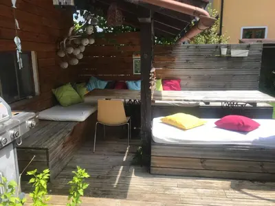 Ein Bett oder Betten in einem Zimmer der Unterkunft Villa Nussbaum