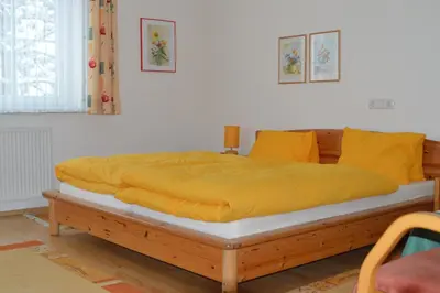 Ein Bett oder Betten in einem Zimmer der Unterkunft Haus Margit