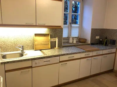 Küche/Küchenzeile in der Unterkunft Ferienwohnung Eiskögerl im Barbarahof