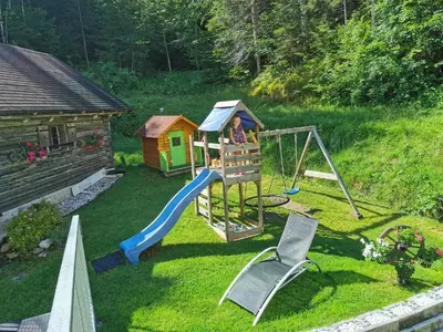 Ein Kinderspielbereich in der Unterkunft Appartement Seggl 2