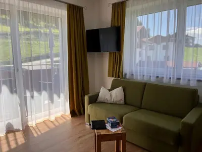Ein Sitzbereich in der Unterkunft Apartment Rubin by Interhome