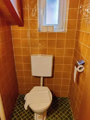 Ein Badezimmer in der Unterkunft Pension Reiterhaus