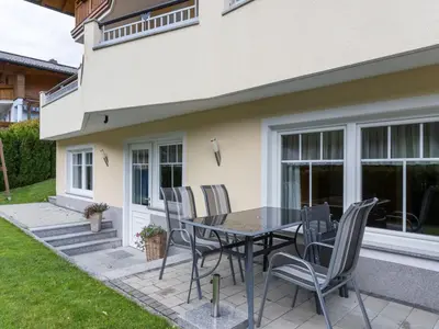 Ein Patio oder anderer Außenbereich in der Unterkunft Apartment in Kleinarl near Ski Amadé