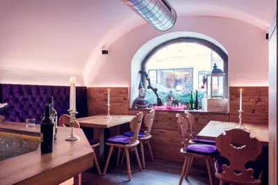 Ein Sitzbereich in der Unterkunft Hotel Restaurant Stöcklwirt