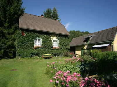 Ein Garten an der Unterkunft Ferienhaus in Scheifling nahe Skipisten