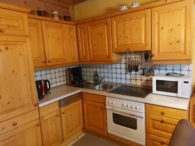 Küche/Küchenzeile in der Unterkunft Appartement Hödlmoser