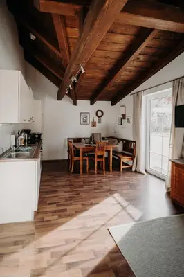 Küche/Küchenzeile in der Unterkunft EnjoyTheAlps - Appartements BARBARA
