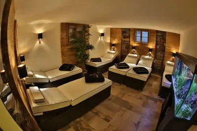Ein Bett oder Betten in einem Zimmer der Unterkunft Eisbauer