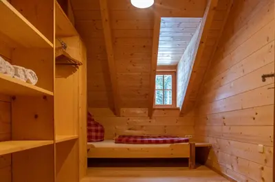 Ein Bett oder Betten in einem Zimmer der Unterkunft Berghüttn Pruggern