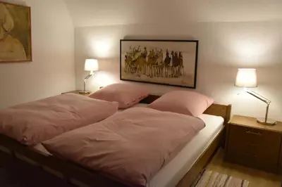 Ein Bett oder Betten in einem Zimmer der Unterkunft Landhaus am Pyhrn