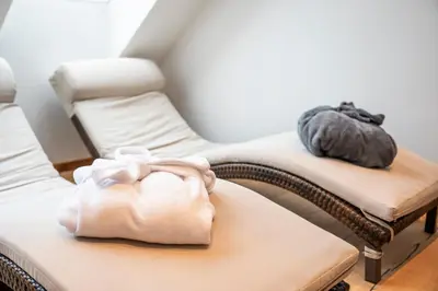 Ein Bett oder Betten in einem Zimmer der Unterkunft Ziehrerhaus