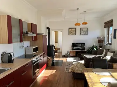 Küche/Küchenzeile in der Unterkunft Appartement Resch