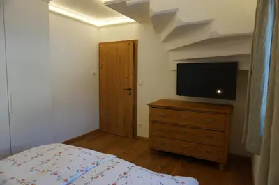 Ein Bett oder Betten in einem Zimmer der Unterkunft Jagerdichtlgut