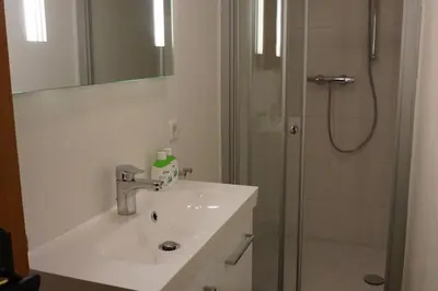 Ein Badezimmer in der Unterkunft Ferienwohnung im Haus Maria