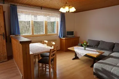 TV/Unterhaltungsangebot in der Unterkunft Ferienwohnung im Haus Maria