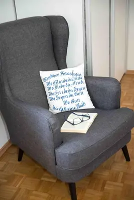 Ein Sitzbereich in der Unterkunft FERIENWOHNUNG KIM SCHLADMING