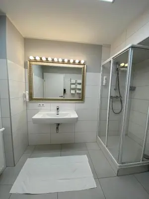 Ein Badezimmer in der Unterkunft Ferienapartement Liebling
