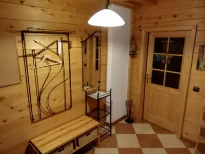 Ein Badezimmer in der Unterkunft Bergchalet am Tonimörtlhof