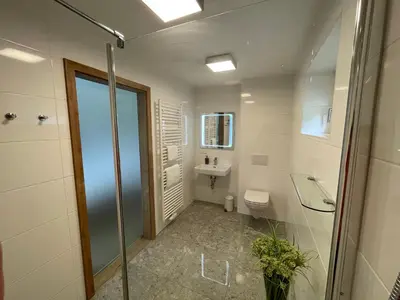 Ein Badezimmer in der Unterkunft Sprungschanze Haus