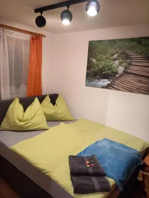 Ein Bett oder Betten in einem Zimmer der Unterkunft Landhaus-Königsberg, Vorberg 360 Ebengütlweg