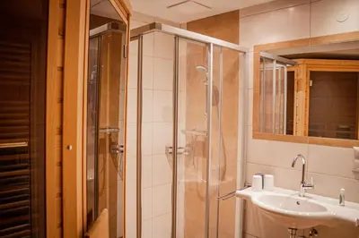 Ein Badezimmer in der Unterkunft Ferienwohnung Schoberhof