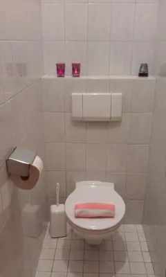 Ein Badezimmer in der Unterkunft Landhaus Hirterhütte