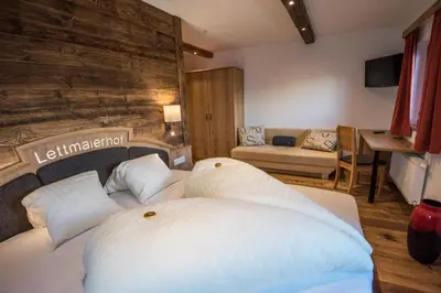Ein Bett oder Betten in einem Zimmer der Unterkunft Lettmaierhof