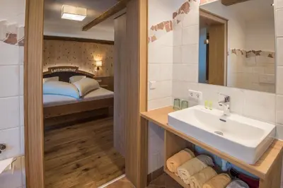 Ein Bett oder Betten in einem Zimmer der Unterkunft Lettmaierhof