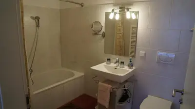 Ein Badezimmer in der Unterkunft AlpenSportLodge