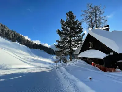 Jagdhütte Gammeringalm im Winter