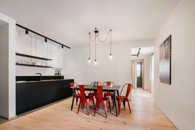 Küche/Küchenzeile in der Unterkunft das bleibt Alpine Suites