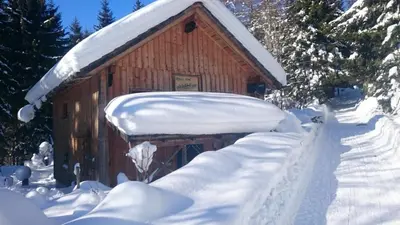 Knödl-Alm Waldhäusl im Winter