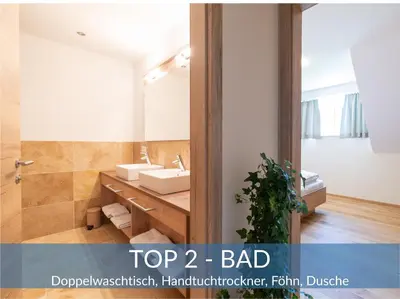 Ein Badezimmer in der Unterkunft Heimathaus Dengg - Ferienwohnungen im Lungau - Ski & Wanderurlaub nahe Obertauern im Salzburger Land