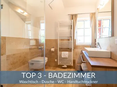 Ein Badezimmer in der Unterkunft Heimathaus Dengg - Ferienwohnungen im Lungau - Ski & Wanderurlaub nahe Obertauern im Salzburger Land
