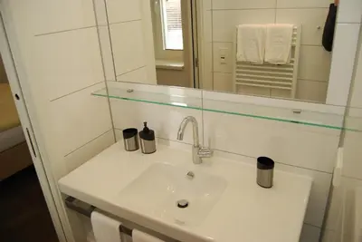 Ein Badezimmer in der Unterkunft Haus Schraberger