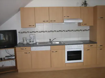Küche/Küchenzeile in der Unterkunft Apartement Seifterhof