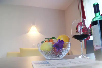 Getränke in der Unterkunft Apartments Hartsleben