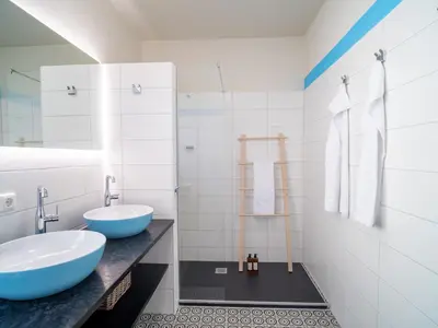 Ein Badezimmer in der Unterkunft Apartments im LOIDLs GUESTHOUSE