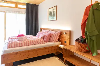 Ein Bett oder Betten in einem Zimmer der Unterkunft Haus am Salz mit Sauna