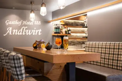 Getränke in der Unterkunft Gasthof Hotel Andlwirt