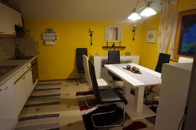 Küche/Küchenzeile in der Unterkunft Ferienwohnung Daniela