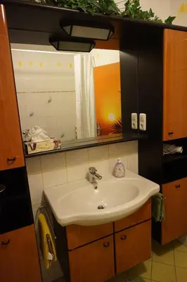 Küche/Küchenzeile in der Unterkunft Ferienwohnung Daniela